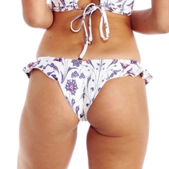 NWT Wildfox American Paisley Ruffle Bikini Bottom - Picture 2 of 12